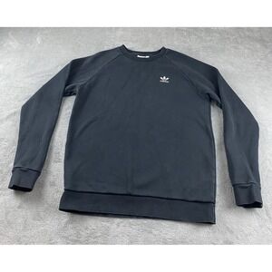 Adidas Primegreen Crewneck Sweatshirt Black Mens Size M Minimalist Pullover